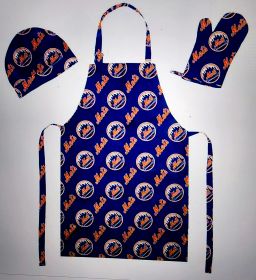 Mets St Louis Cardinals OFFICIAL MLB 3-Piece Apron; Oven Mitt and Chef Hat Set