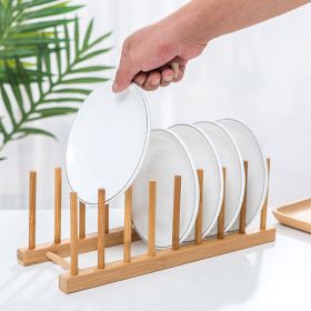 Bamboo Dish Plate Bowl Drainer Storage