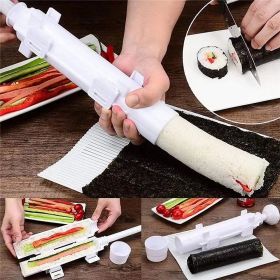 DIY Sushi Maker Roller Rice Mold Sushi Making Machine Vegetable Meat Rolling Device Onigiri Mold Sushi Tools Kitchen Accessories