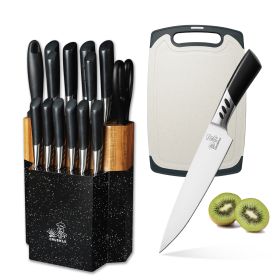 CHUSHIJI Knife set 16 Knife holder set Stainless steel knife