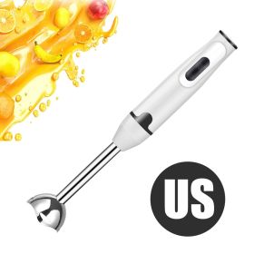 Hand Stick Handheld Immersion Blender/Grinder Electric Machine Mixer (Ships From: China, Color: White US Plug)