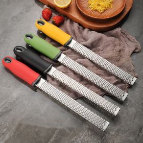 Stainless steel fruit/cheese/Chocolate/lemon rind grater (Color: Shredder-yellow)