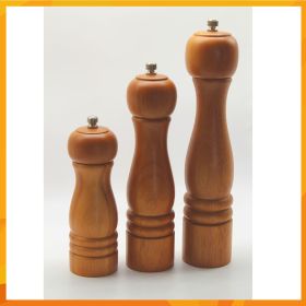 Wooden Manual Pepper Grinder with High Efficiency (size: 5 inch)