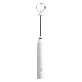 Household Hand Held Electric Coffee Cream Whisk (Color: White)