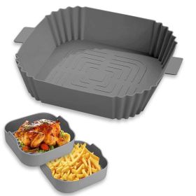 Air Fryer Backing Tray/ 3 in 1 Butter Knife/ Shears (Color: As pic show, Type: Oven Baking Tray)