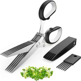 Air Fryer Backing Tray/ 3 in 1 Butter Knife/ Shears (Color: As pic show, Type: Chopping Shear)